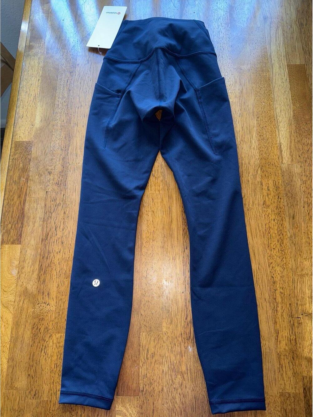 Lululemon Wunder Train With Pockets High Rise 25” True Navy Size 2 NWT - Picture 3 of 6